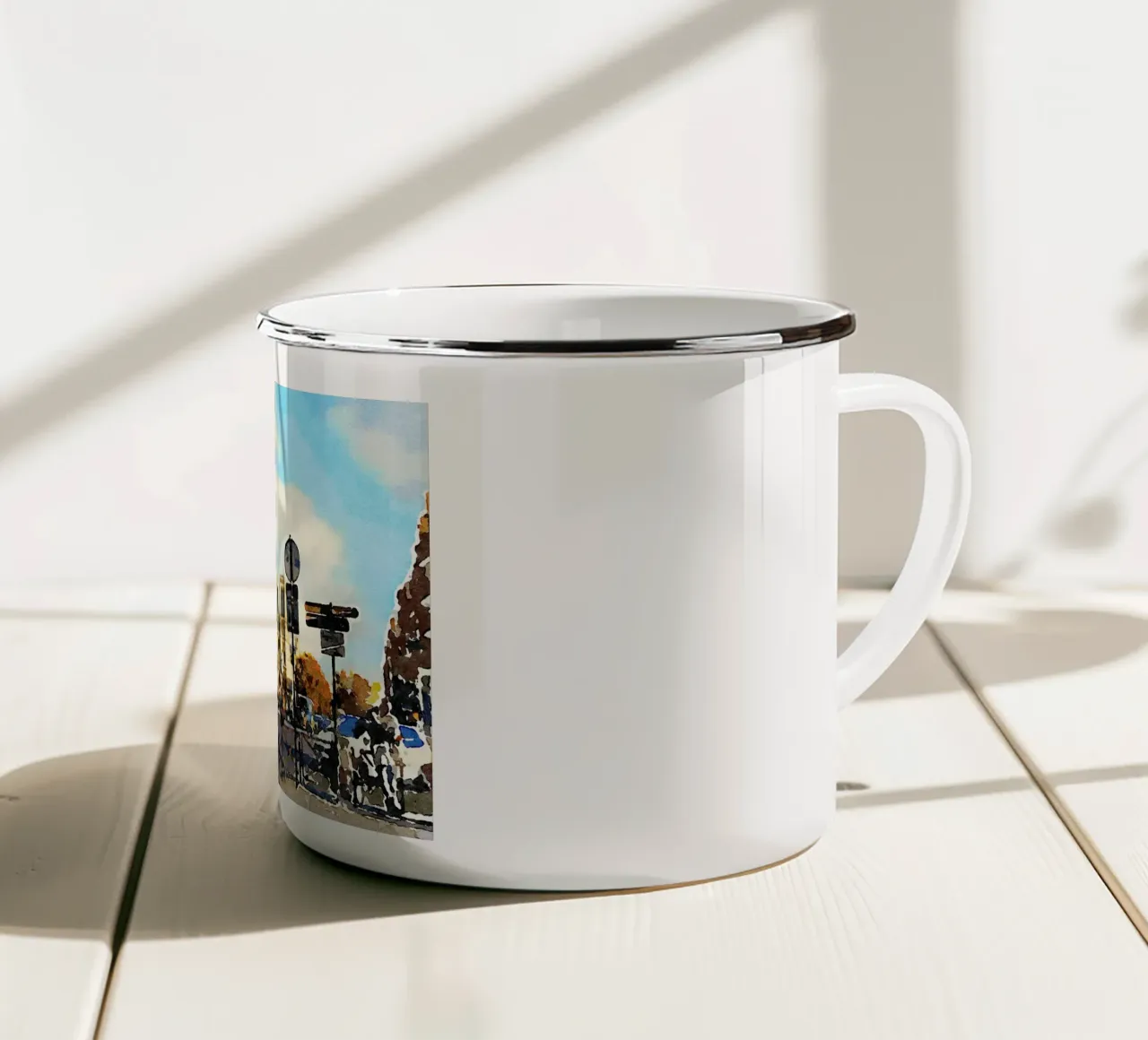 Parigi tazza in smalto da Massimo Frascogna