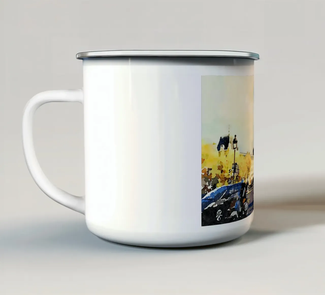 Parigi tazza in smalto da Massimo Frascogna