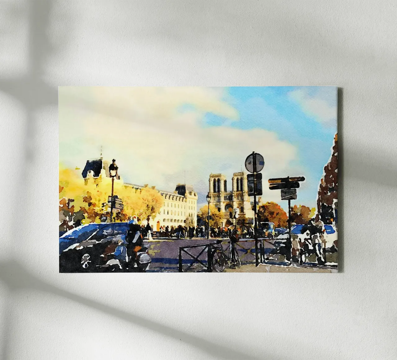 Parigi tela con Cornice a cassetta da Massimo Frascogna