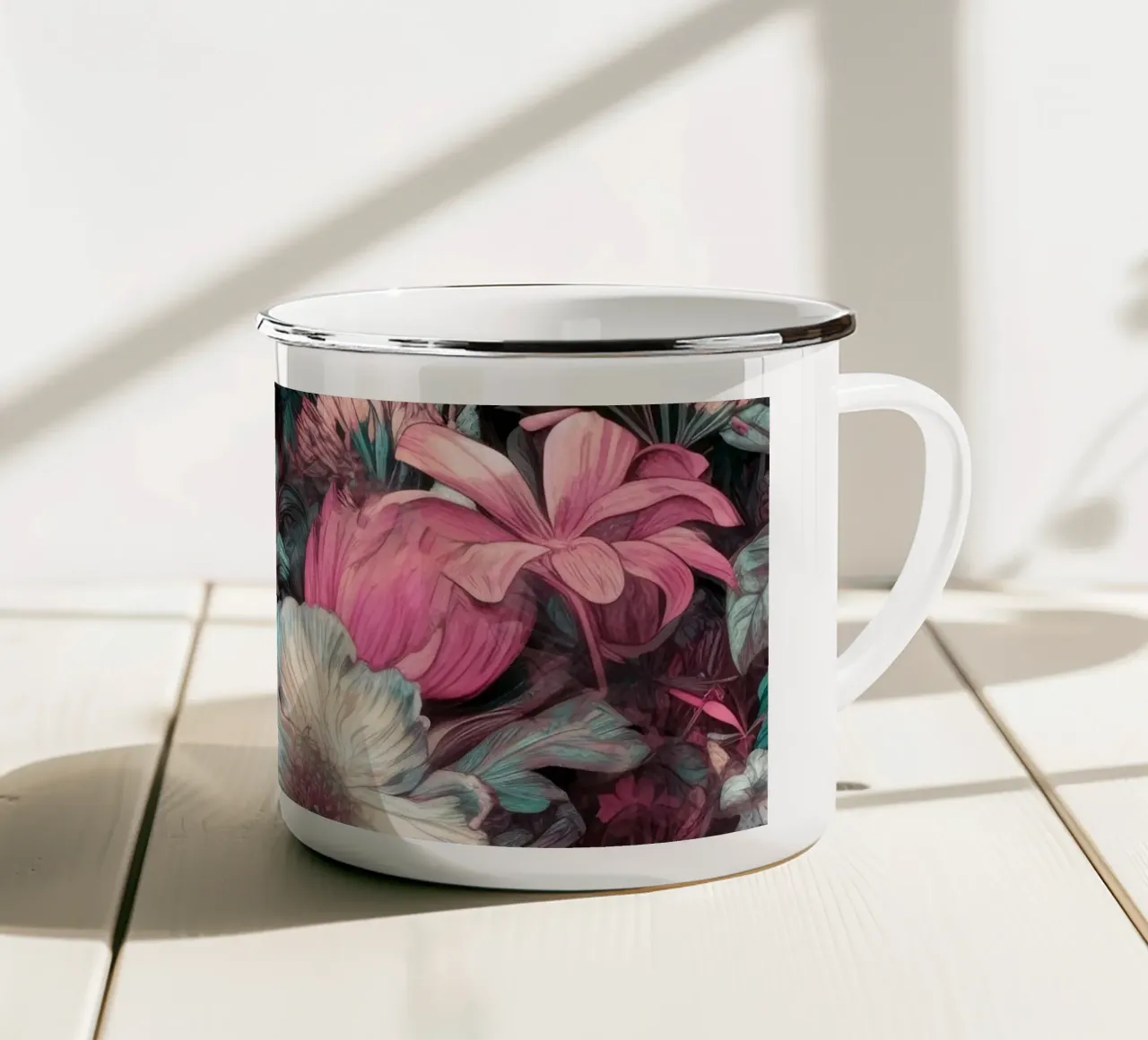 Notte sul prato tazza in smalto da Justyna Jaszke JBJart
