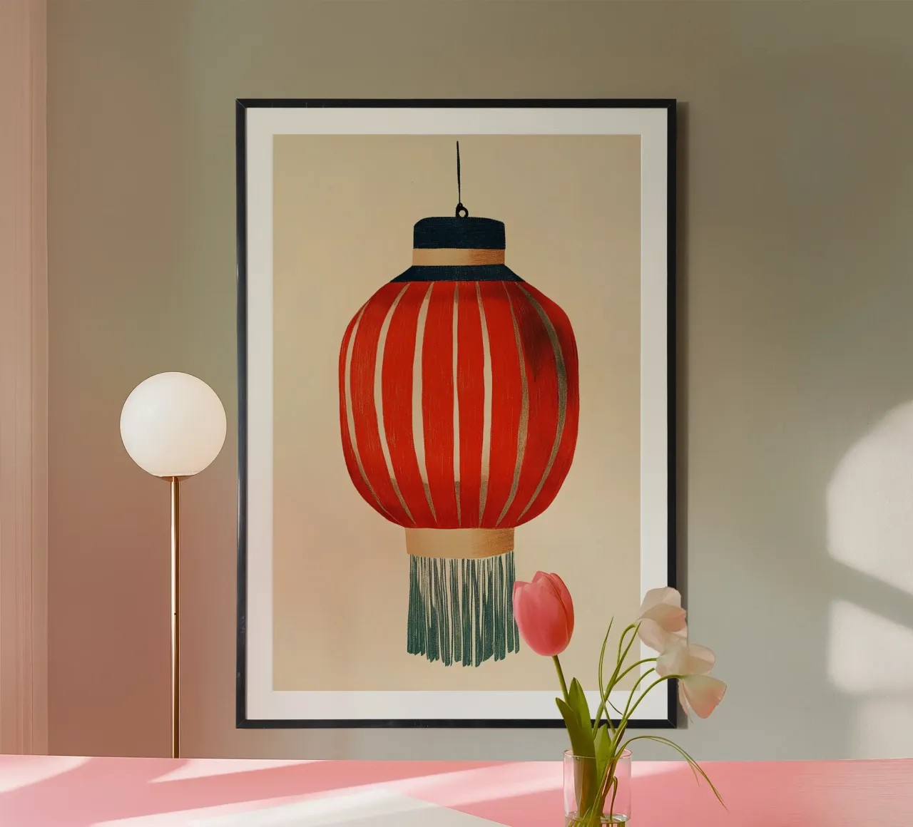 Lanterna cinese poster da Curious Canvas