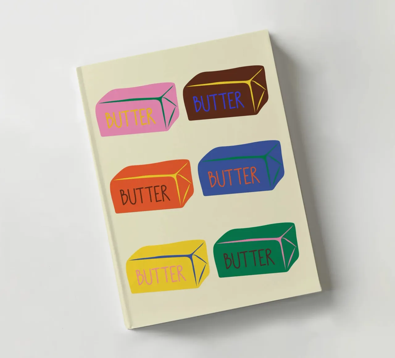 Butter Blocks notebook by PurePeachStudio
