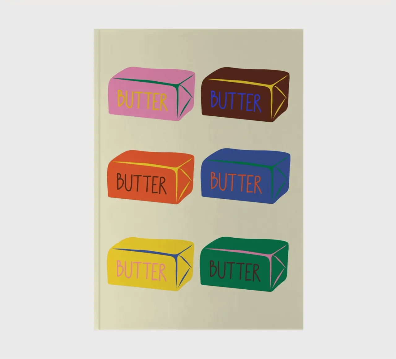 Butter Blocks notebook by PurePeachStudio