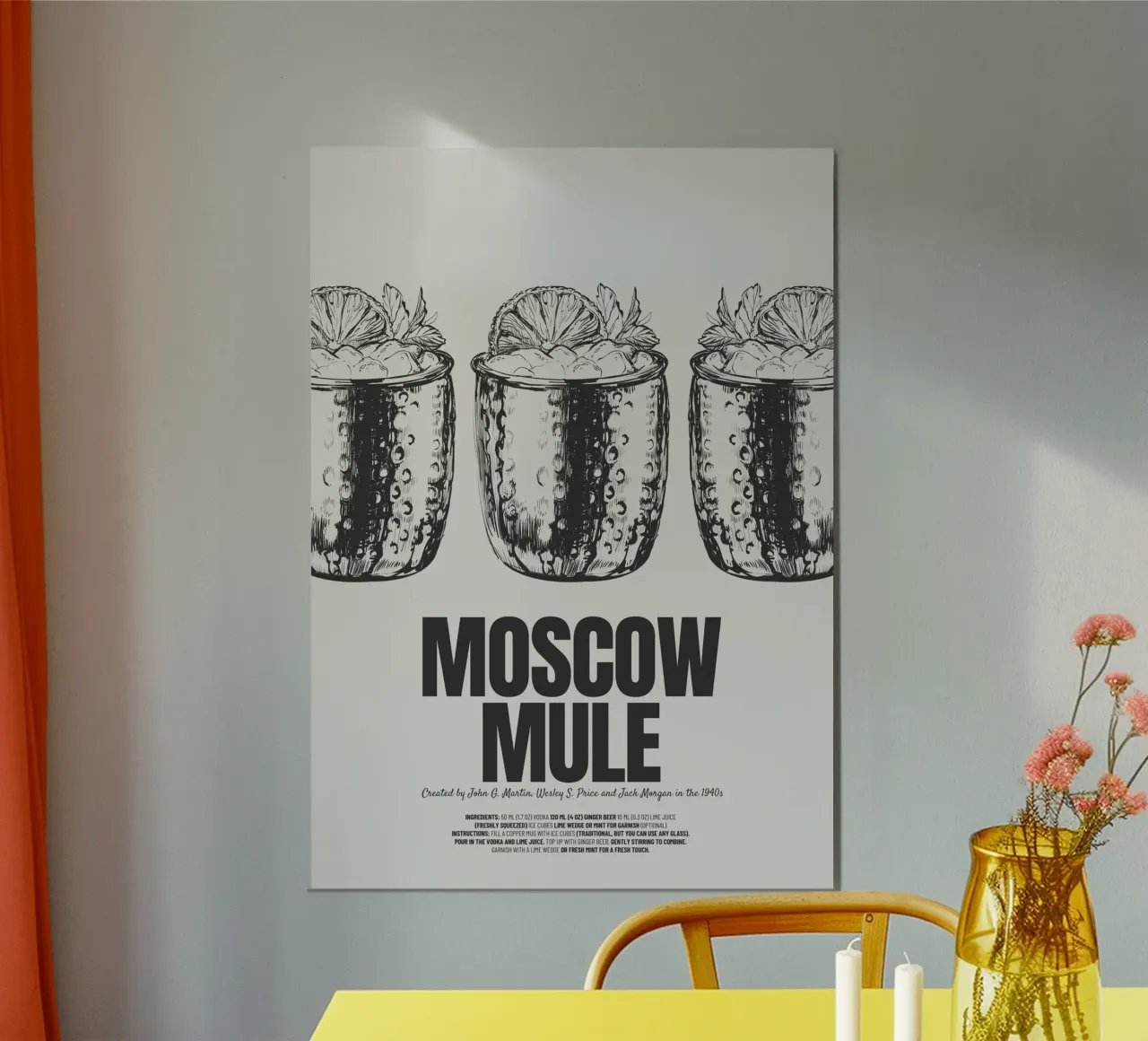 Moscow Mule poster da PurePeachStudio