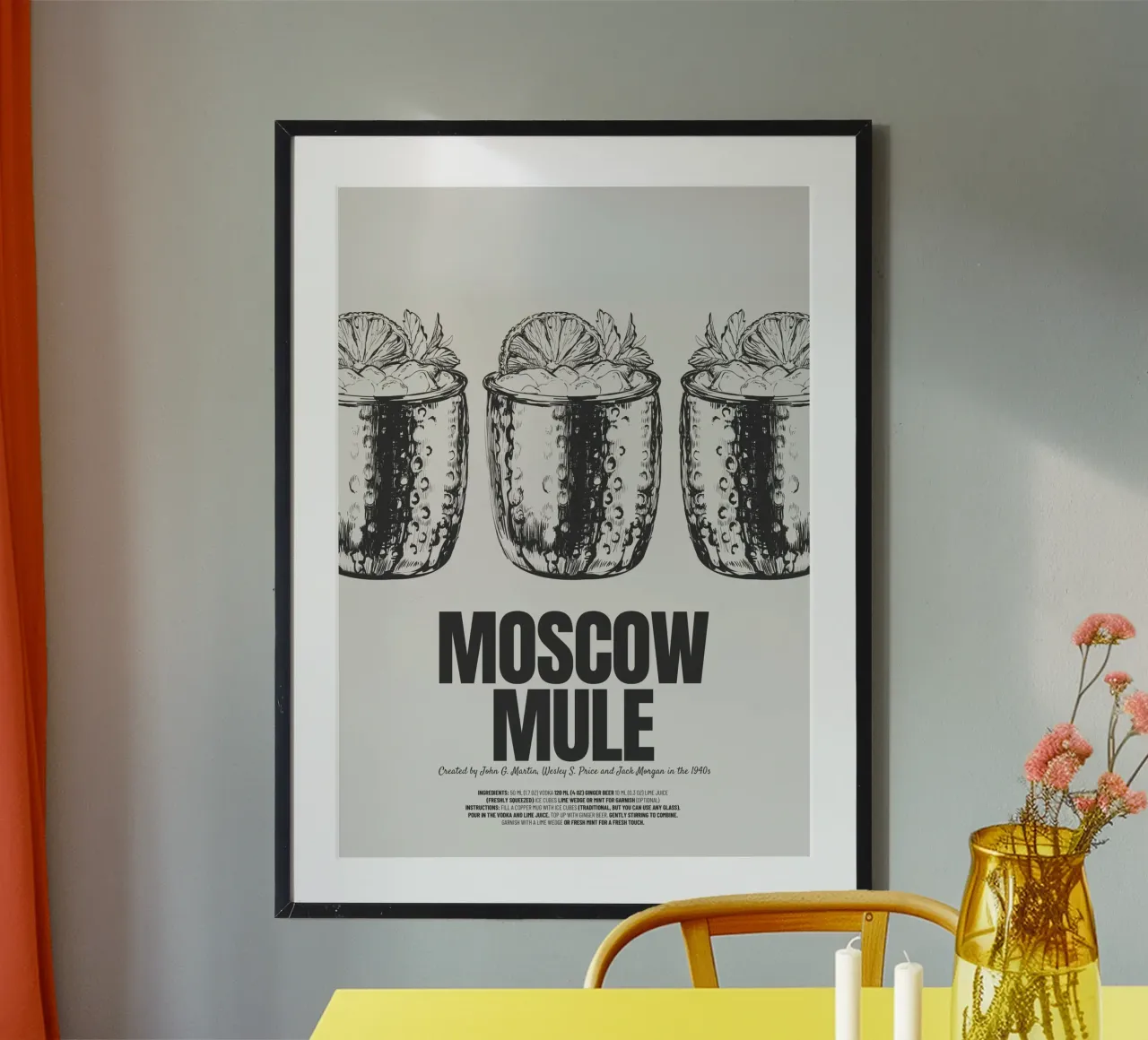 Moscow Mule poster da PurePeachStudio