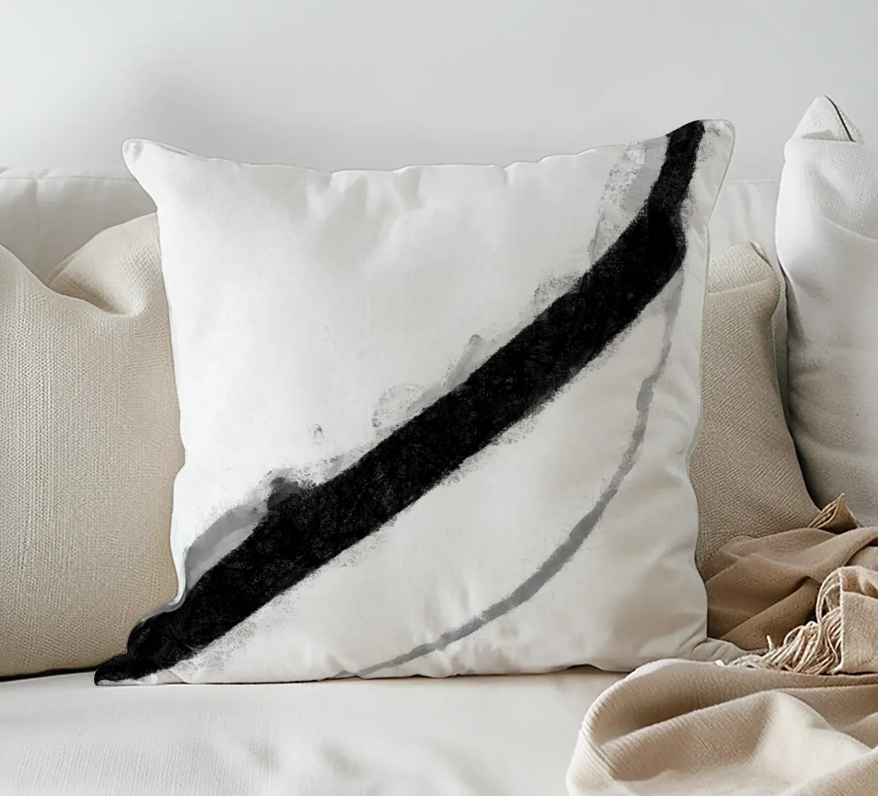 Minimal Monochrome D2 cuscino da sabidussi