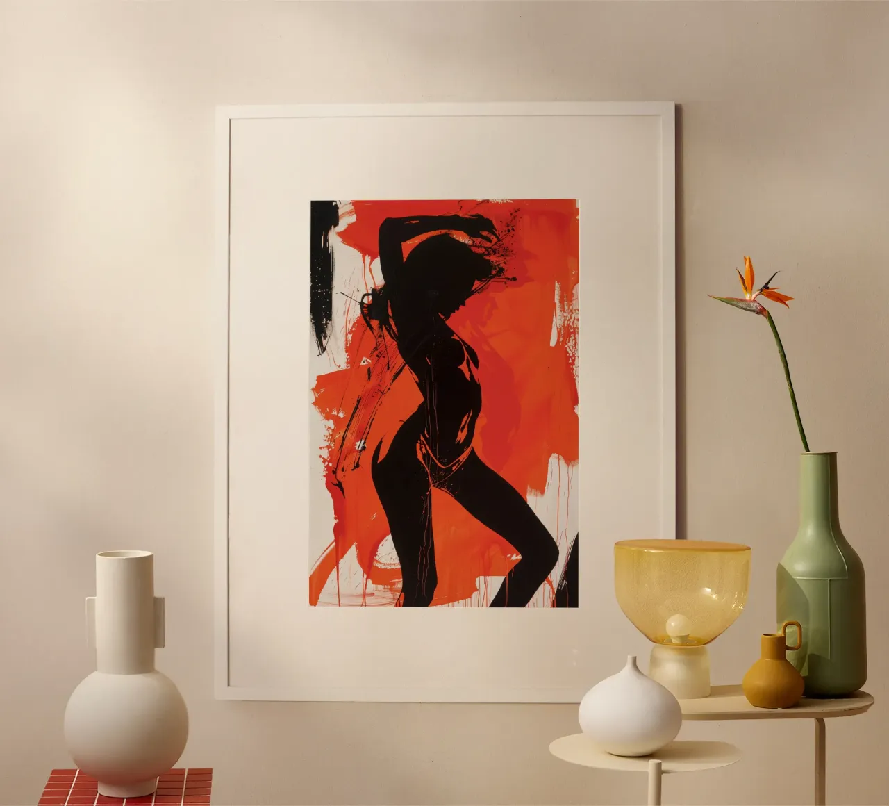 Table Dance | Street Art Act Dance Study 3/3 poster con telaio in alluminio da Autofocus