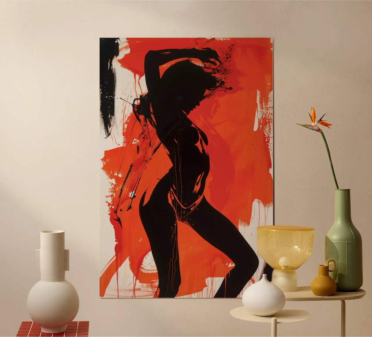 Table Dance | Street Art Act Dance Study 3/3 poster con telaio in alluminio da Autofocus
