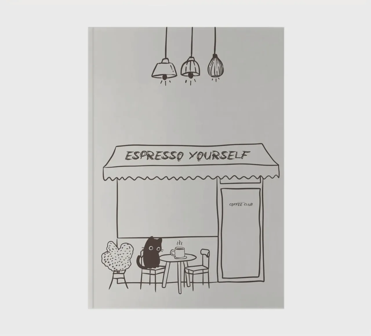 Espresso Yourself notebook by PurePeachStudio
