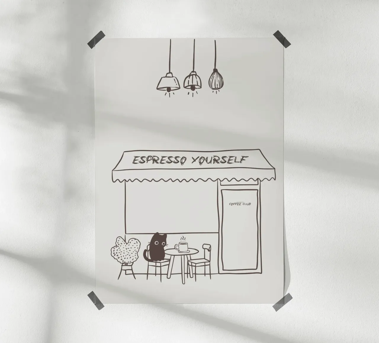 Espresso da soli poster da PurePeachStudio