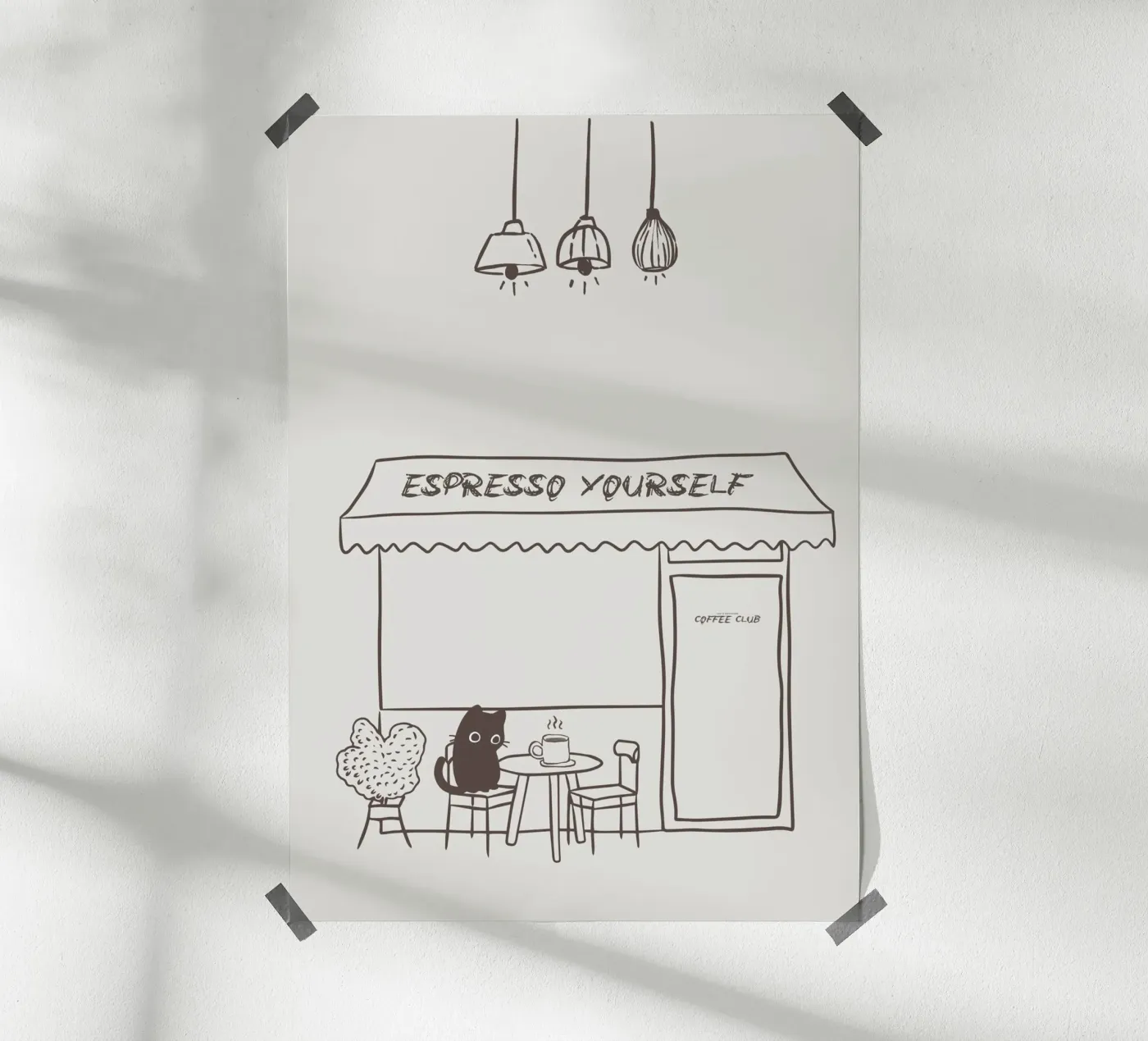 Espresso da soli poster da PurePeachStudio