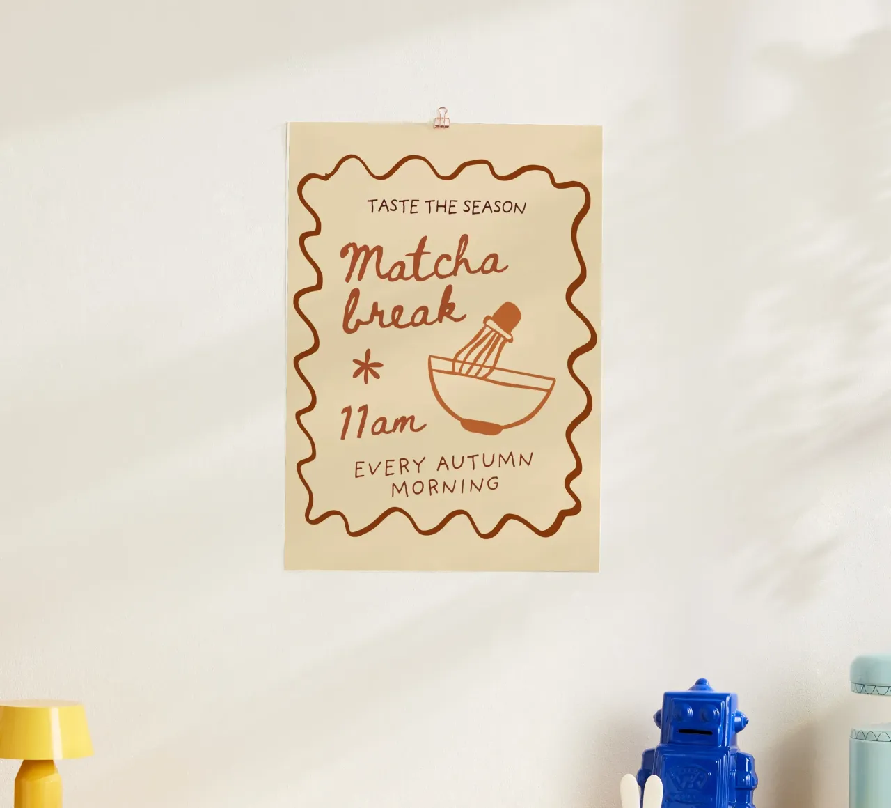 Poster della pausa Matcha: Rituale mattutino d'autunno poster da vintagepod