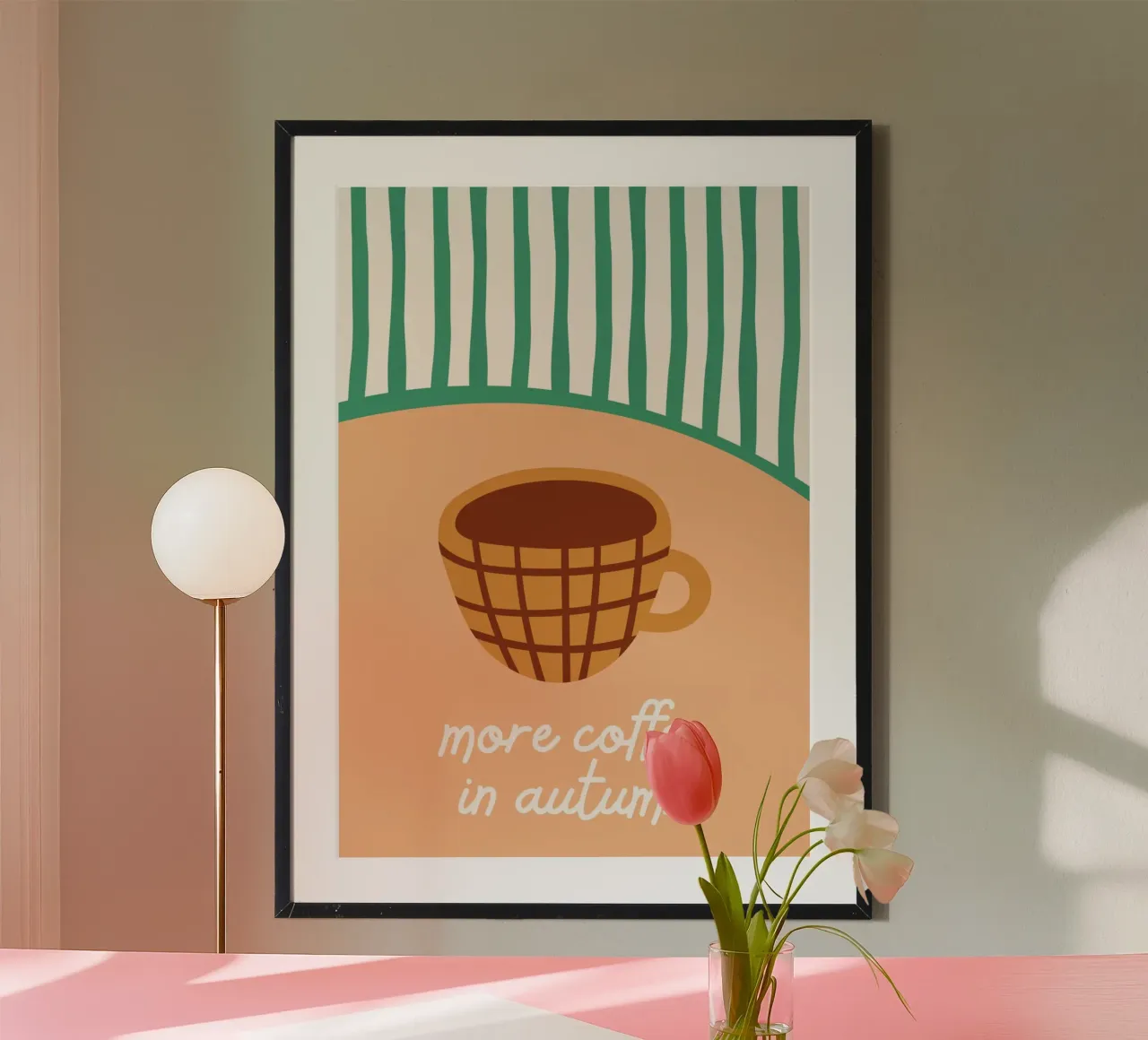 More Coffee in Autumn Cozy Poster Art poster da vintagepod