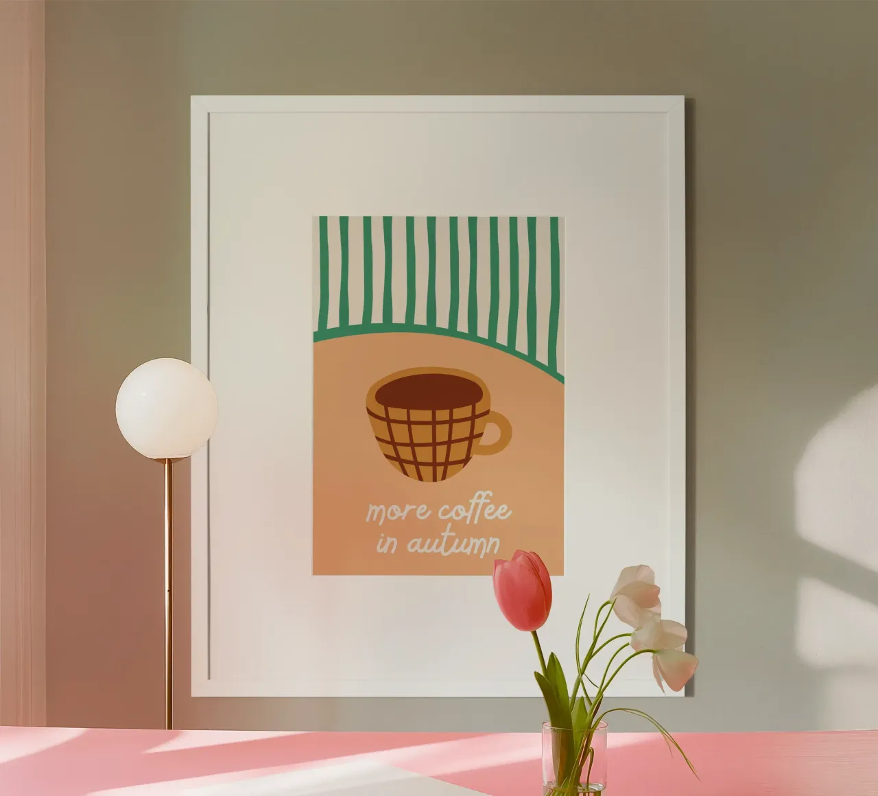 More Coffee in Autumn Cozy Poster Art poster da vintagepod