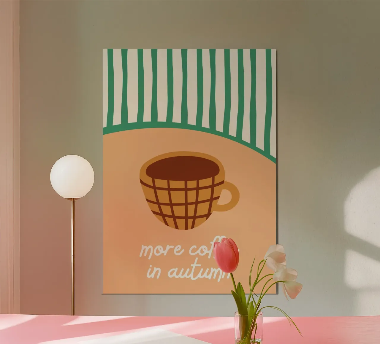 More Coffee in Autumn Cozy Poster Art poster da vintagepod