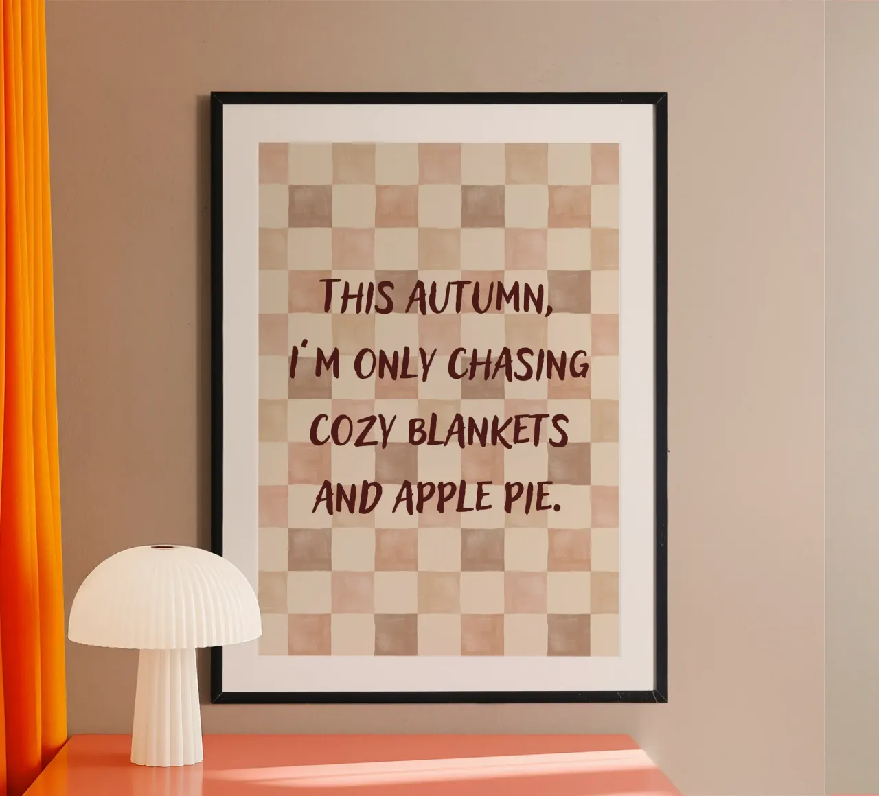 A caccia di coperte accoglienti e poster con torta di mele poster da vintagepod