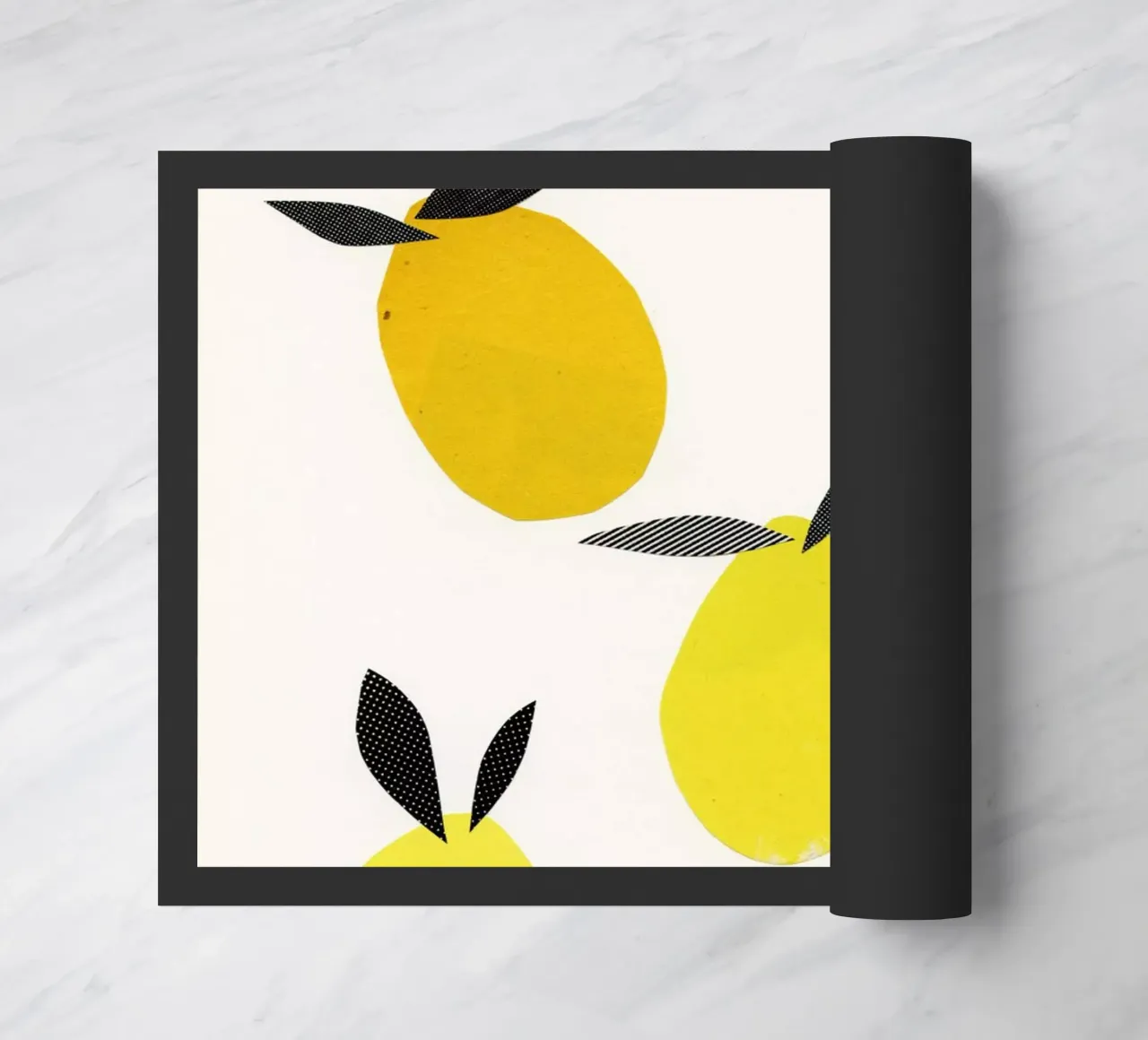 Lemons doormat by Cassia Beck Collage