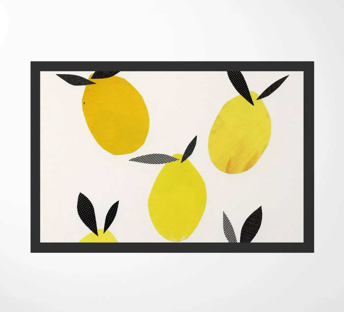 Lemons doormat by Cassia Beck Collage