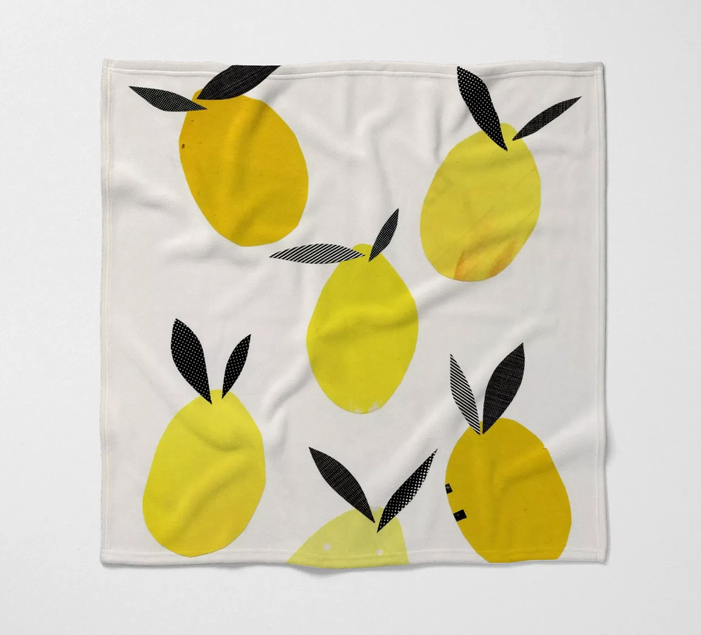 Zitronen Fleecedecke von Cassia Beck Collage