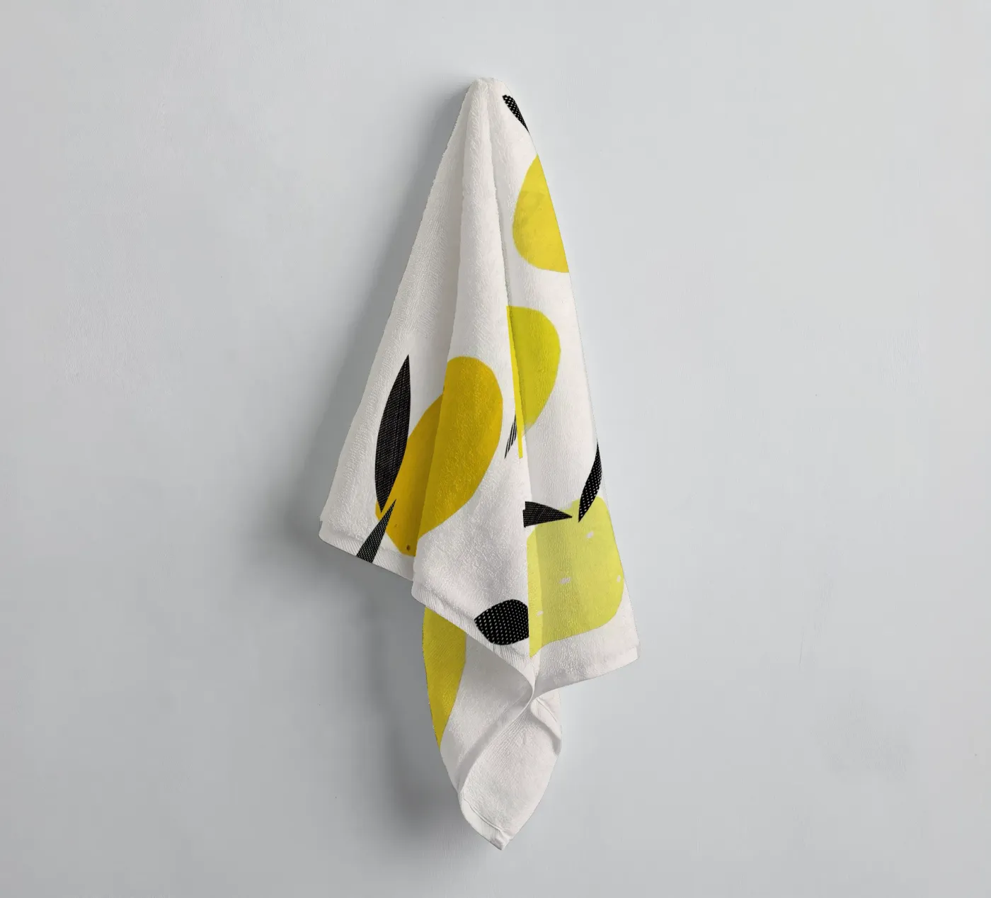 Lemons towel by Cassia Beck Collage