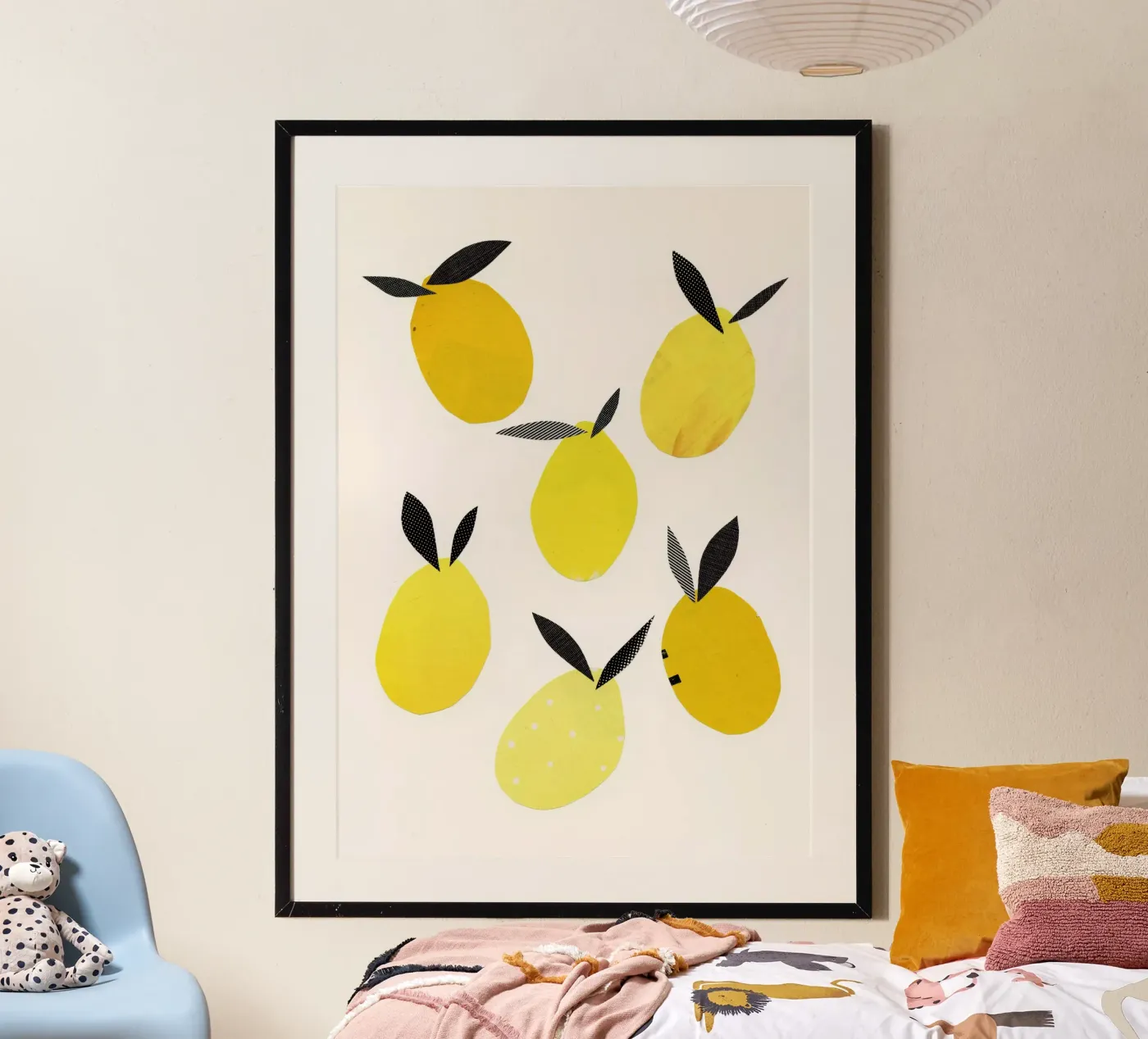 Zitronen Poster von Cassia Beck Collage