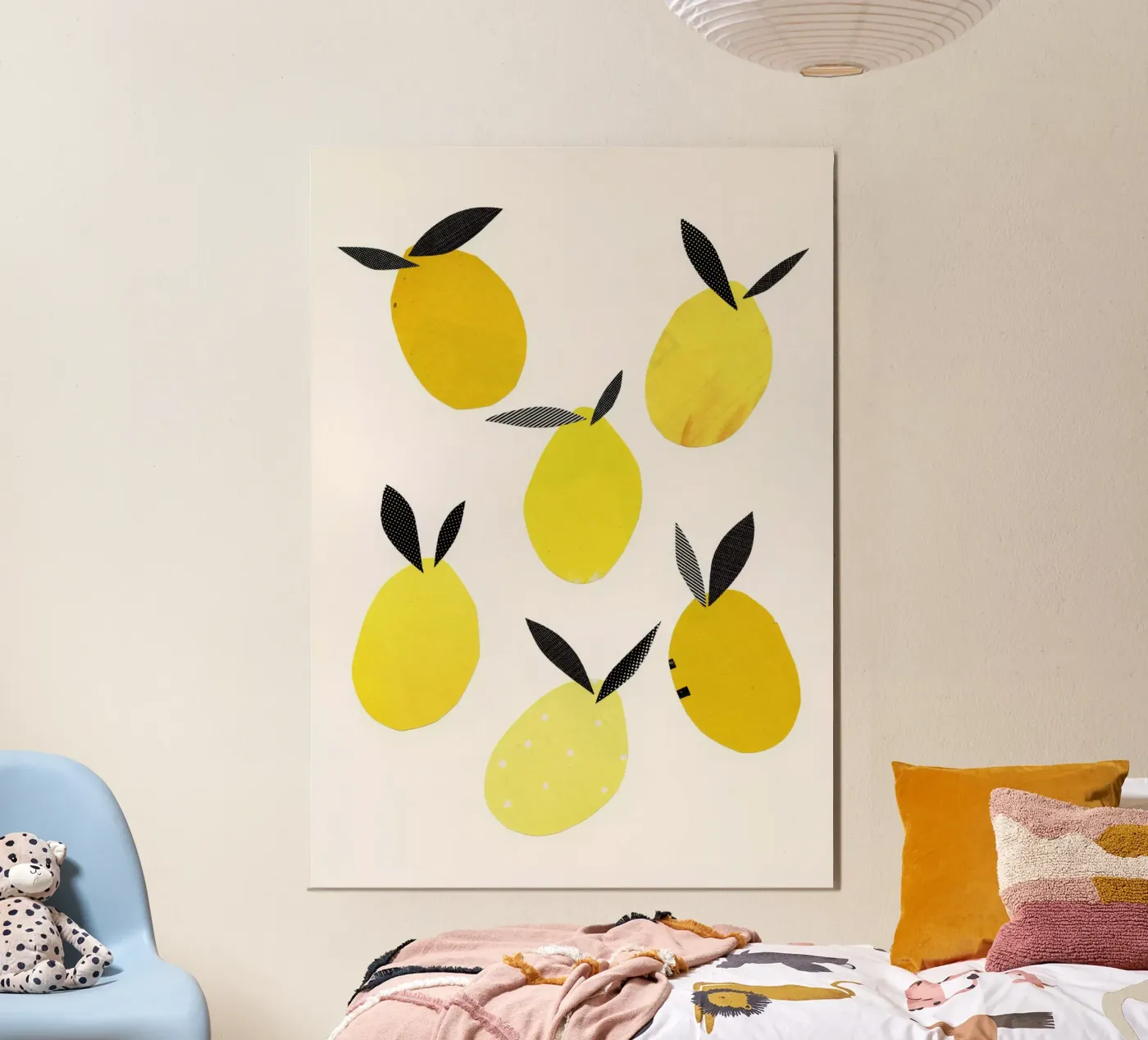 Zitronen Poster von Cassia Beck Collage