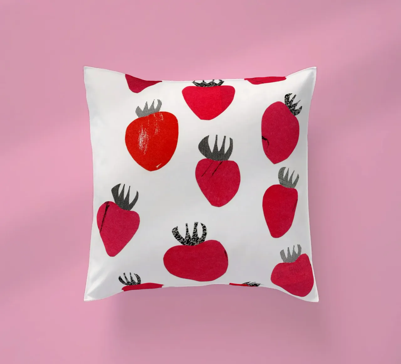 Fragole cuscino da Cassia Beck Collage
