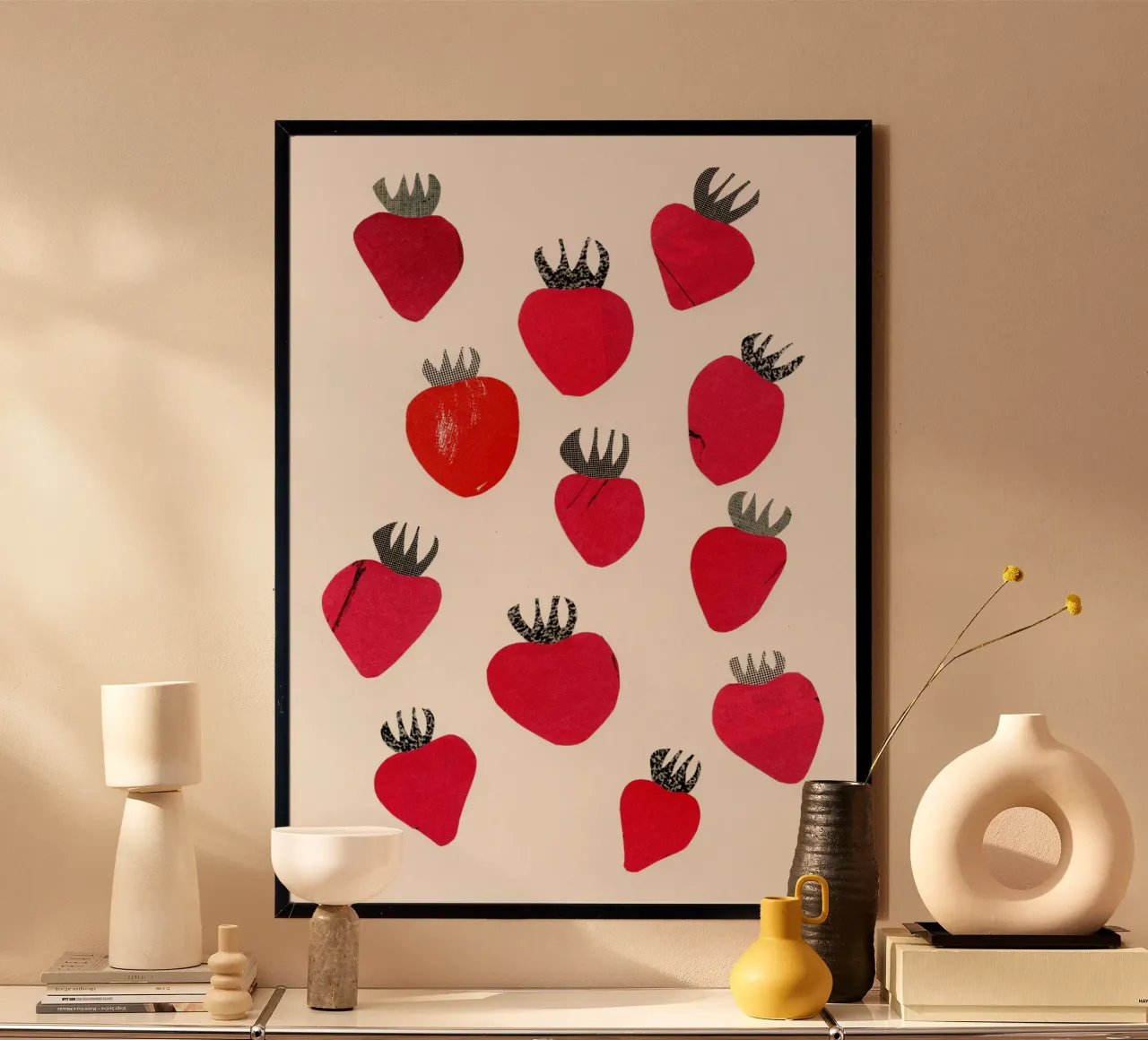 Fragole poster da Cassia Beck Collage