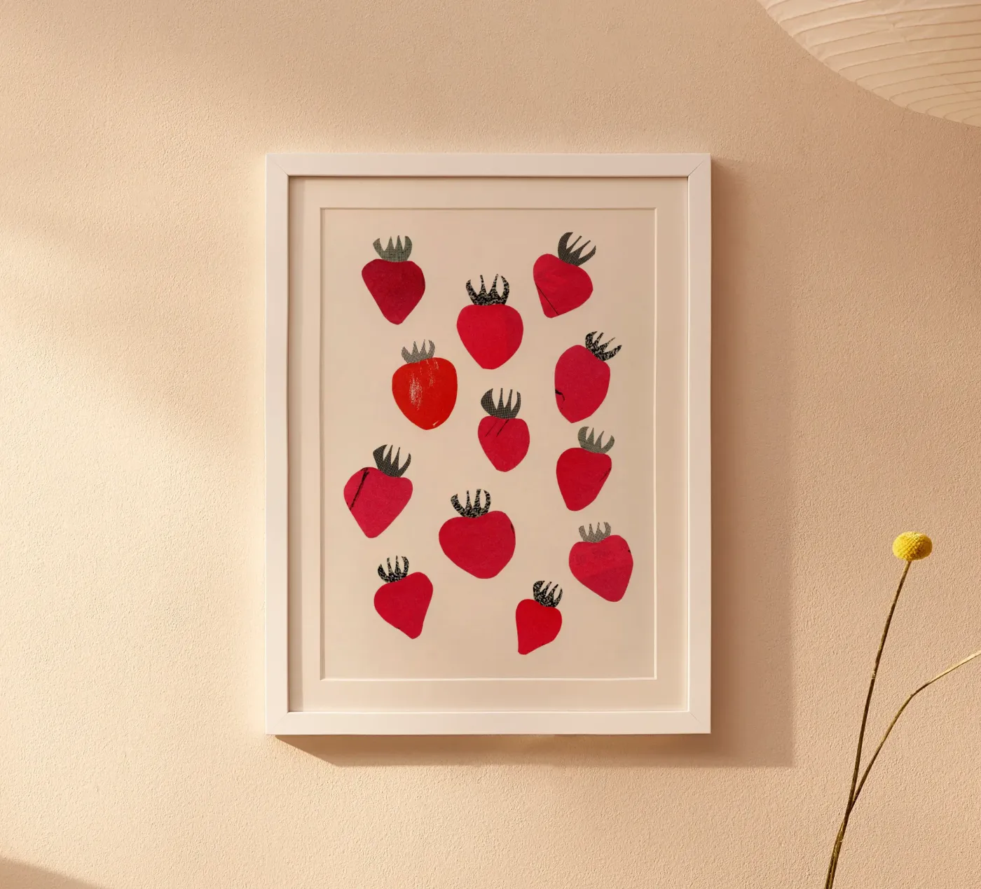Fraises poster de Cassia Beck Collage