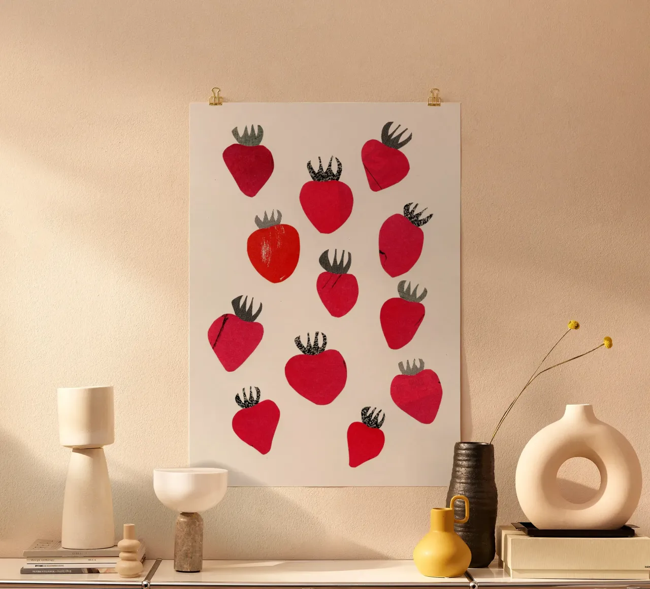 Fragole poster da Cassia Beck Collage