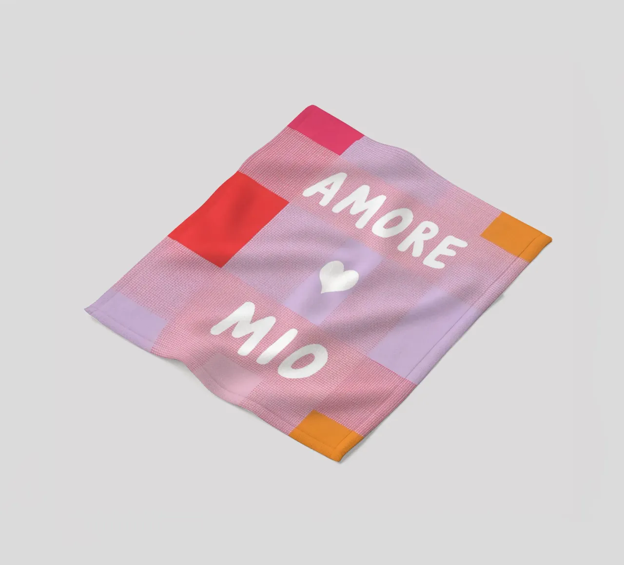 Amore mio Gitterlook coperta in pile da Carinaprint