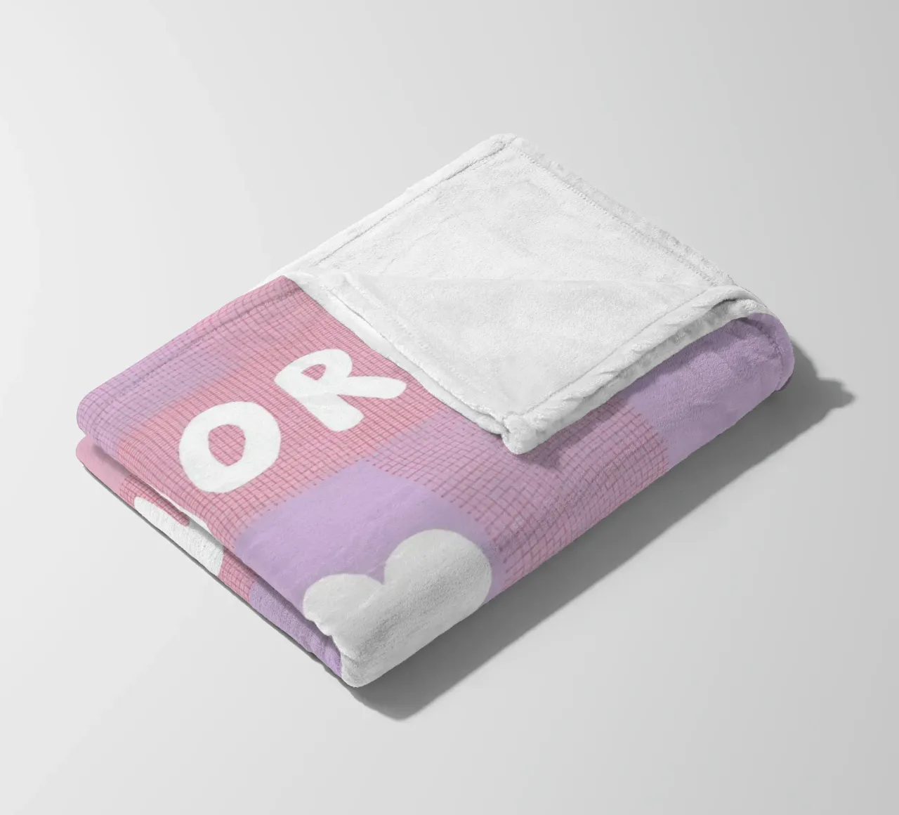 Amore mio Gitterlook coperta in pile da Carinaprint