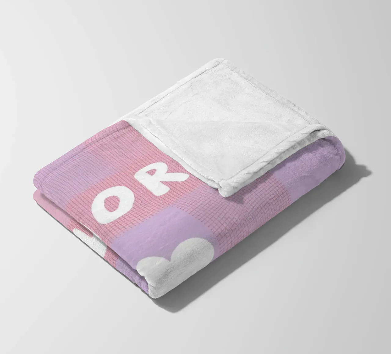 Amore mio Gitterlook coperta in pile da Carinaprint