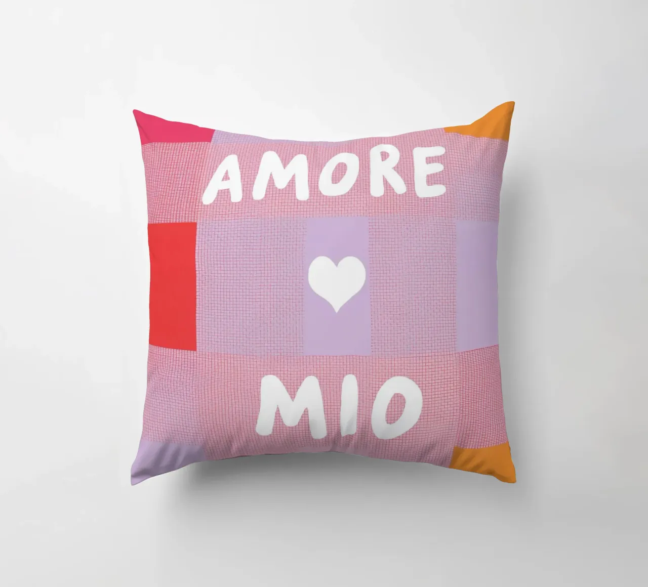 Amore mio Gitterlook cuscino da Carinaprint