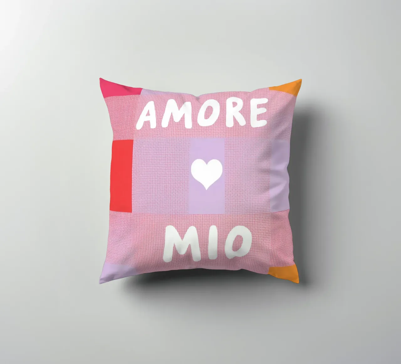 Amore mio Gitterlook cuscino da Carinaprint