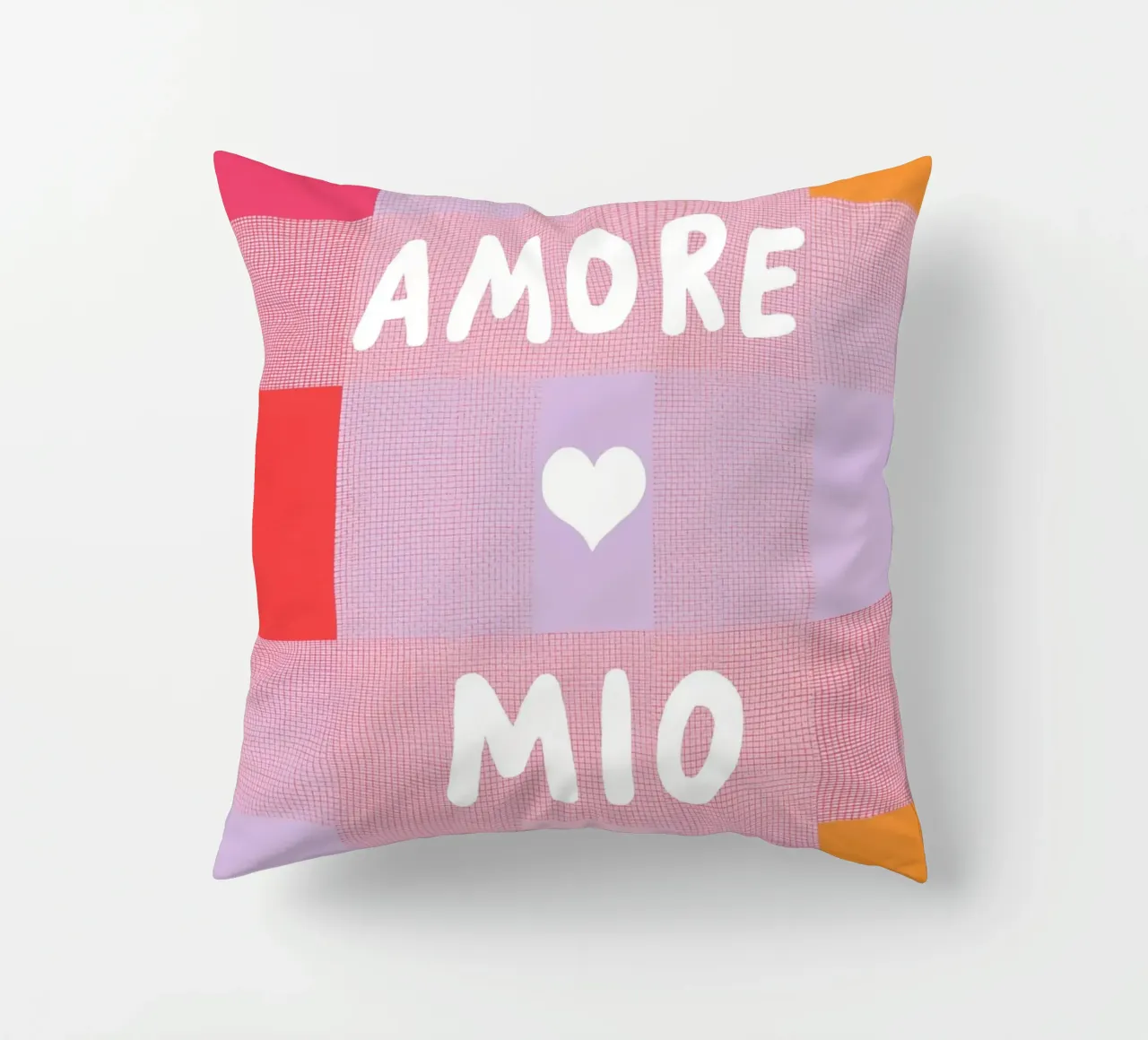 Amore mio Gitterlook cuscino da Carinaprint