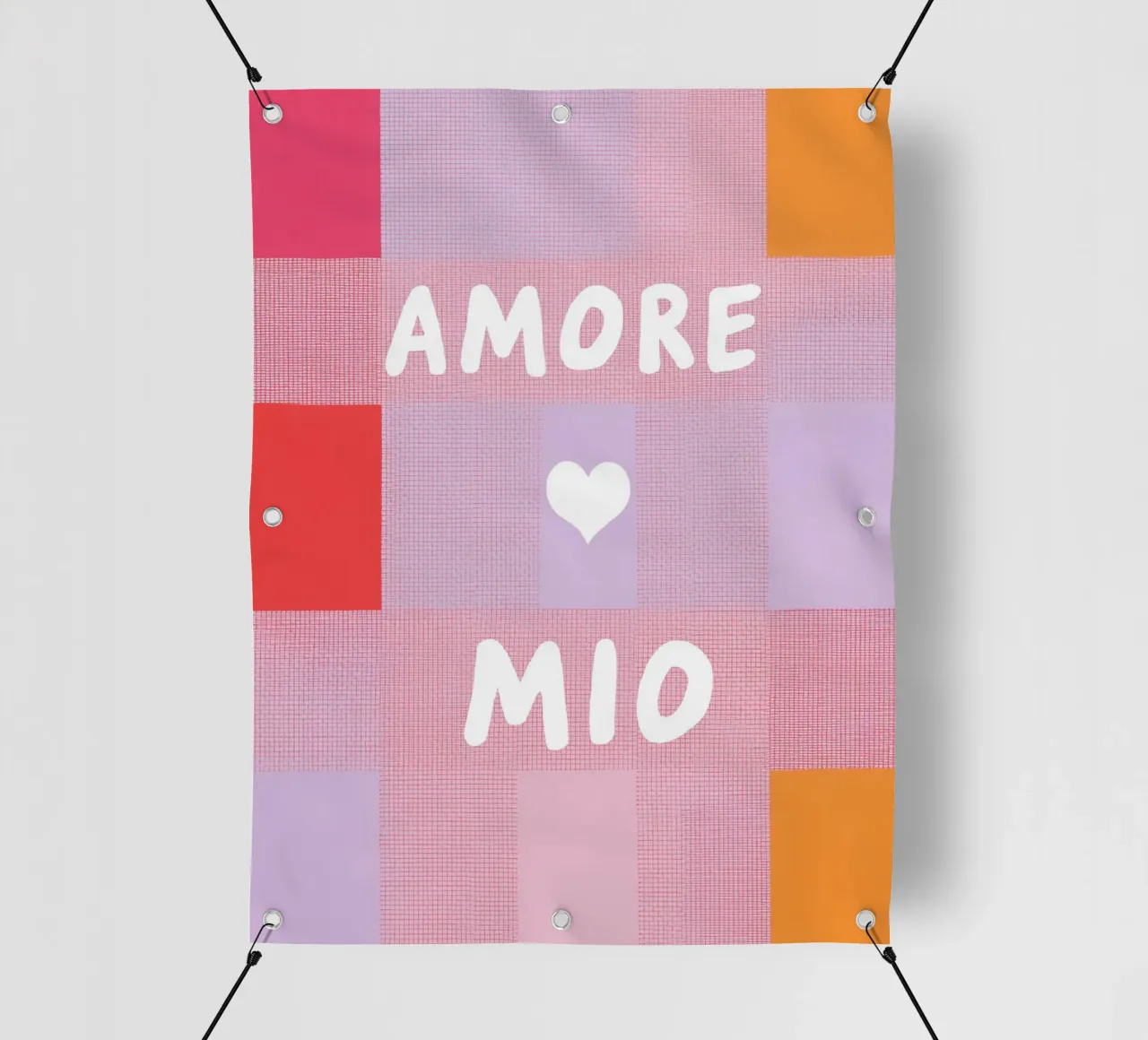 Amore mio Gitterlook telo in pvc da Carinaprint