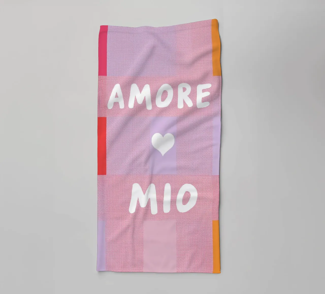 Amore mio Gitterlook asciugamano da bagno da Carinaprint