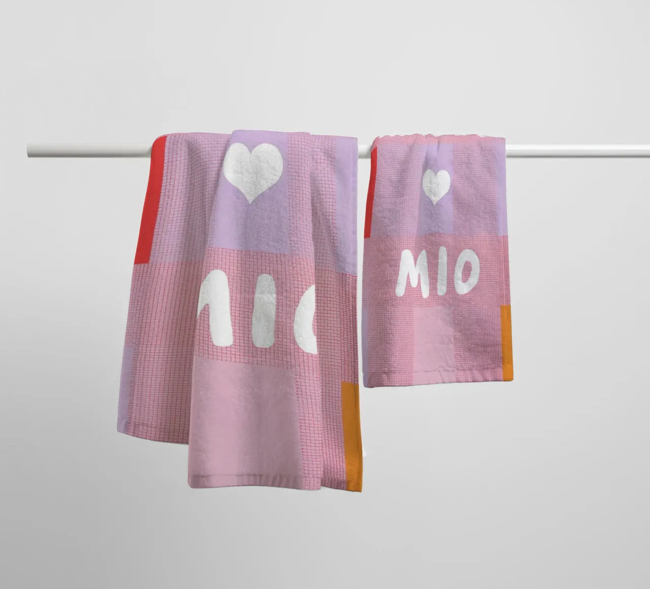 Amore mio Gitterlook asciugamano da bagno da Carinaprint