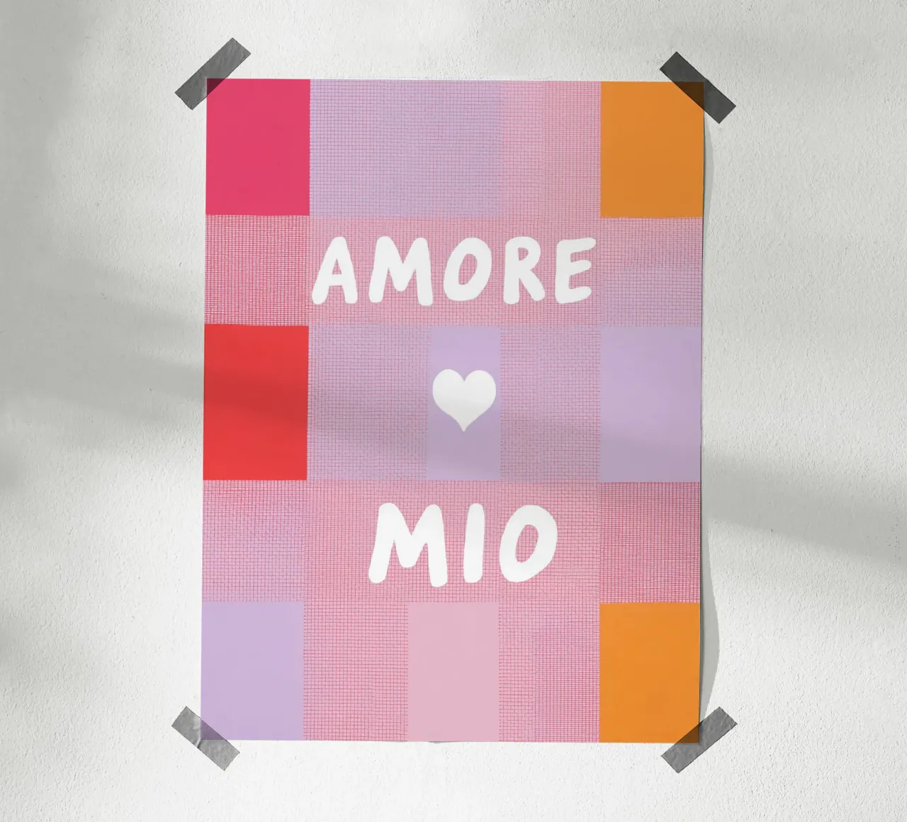 Amore mio Gitterlook carta hahnemühle da Carinaprint