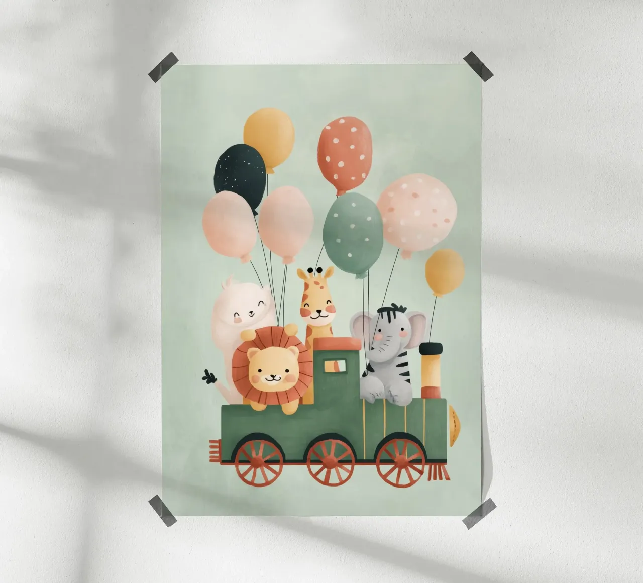 Balloon Train Adventure poster da Kiara