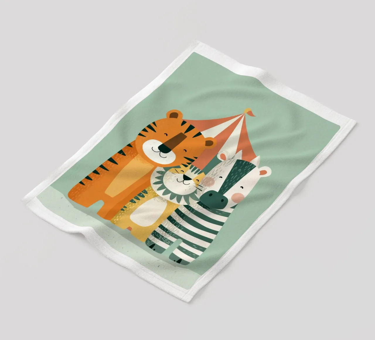 Circus of Friendship plaid polaire de Kiara