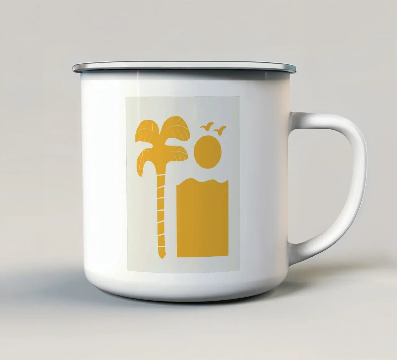 Elemento estivo della spiaggia tazza in smalto da Little Dean