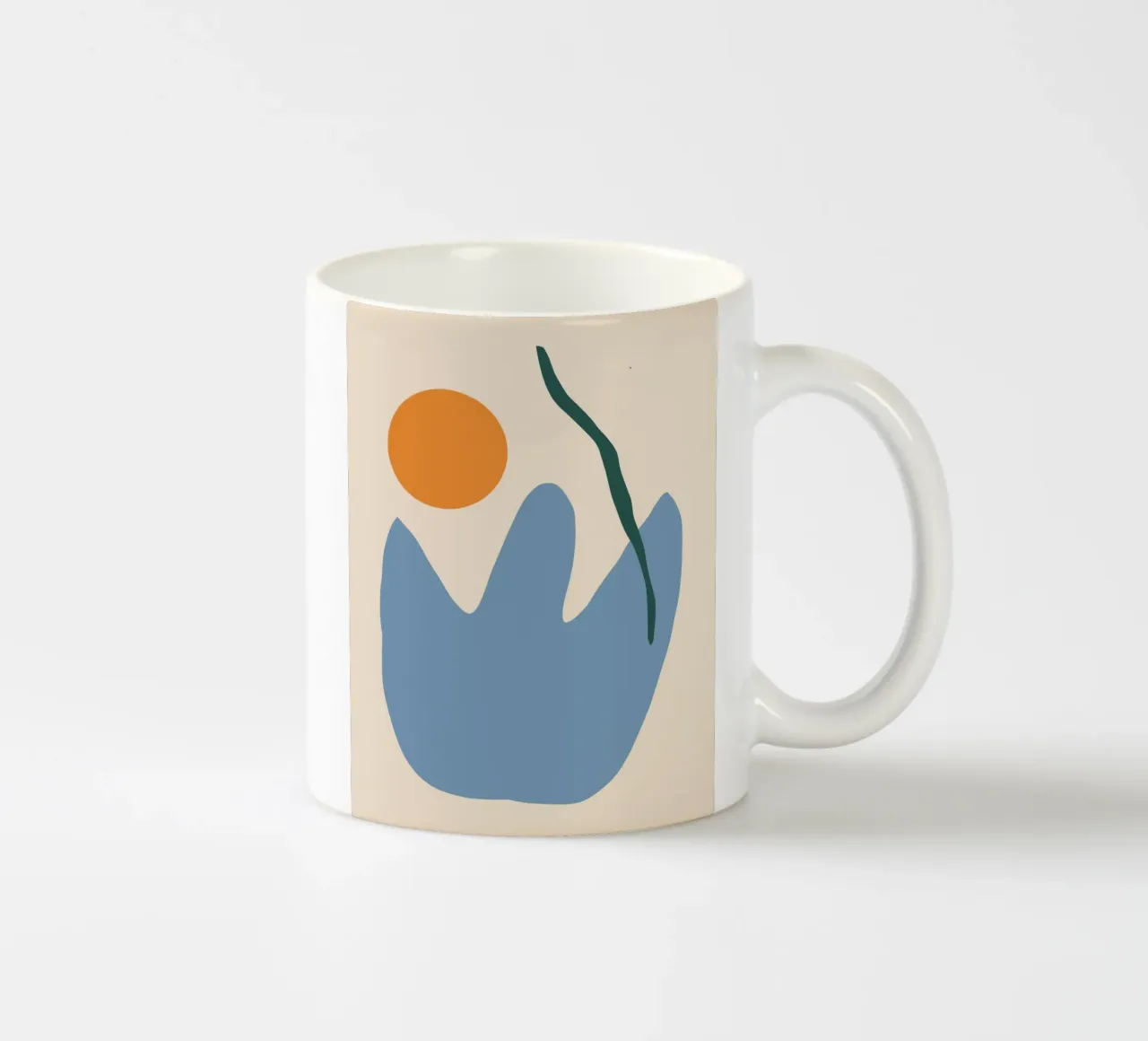 Impianto e sole minimo tazza in ceramica da Little Dean