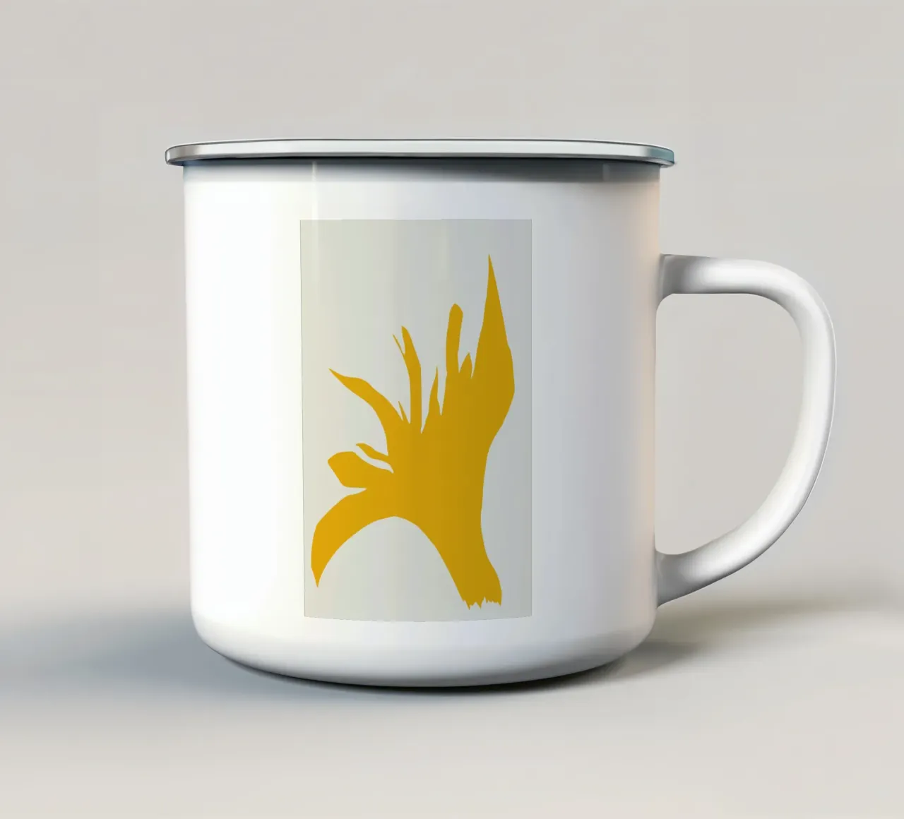 Fioritura gialla tazza in smalto da Little Dean