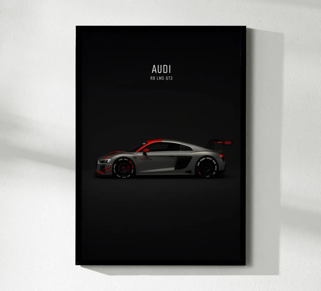 Audi R8 LMS GT3 poster con telaio in alluminio da AlexAuto