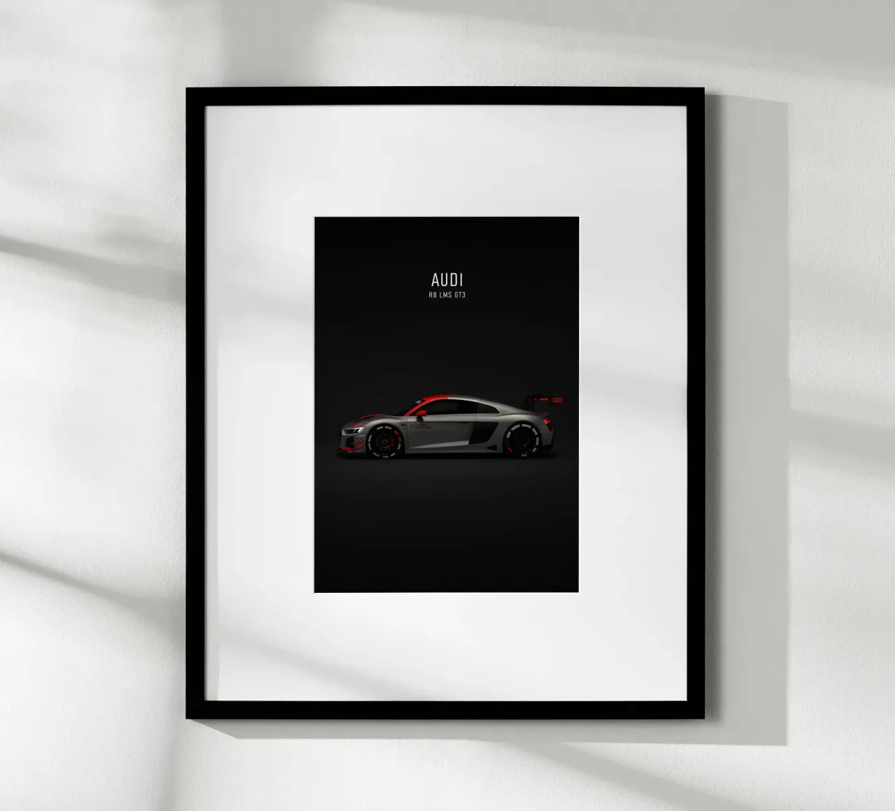 Audi R8 LMS GT3 poster con telaio in alluminio da AlexAuto