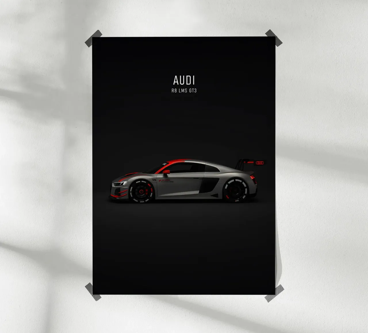 Audi R8 LMS GT3 poster con telaio in alluminio da AlexAuto