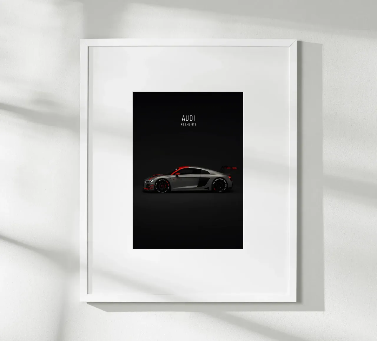 Audi R8 LMS GT3 poster con telaio in alluminio da AlexAuto