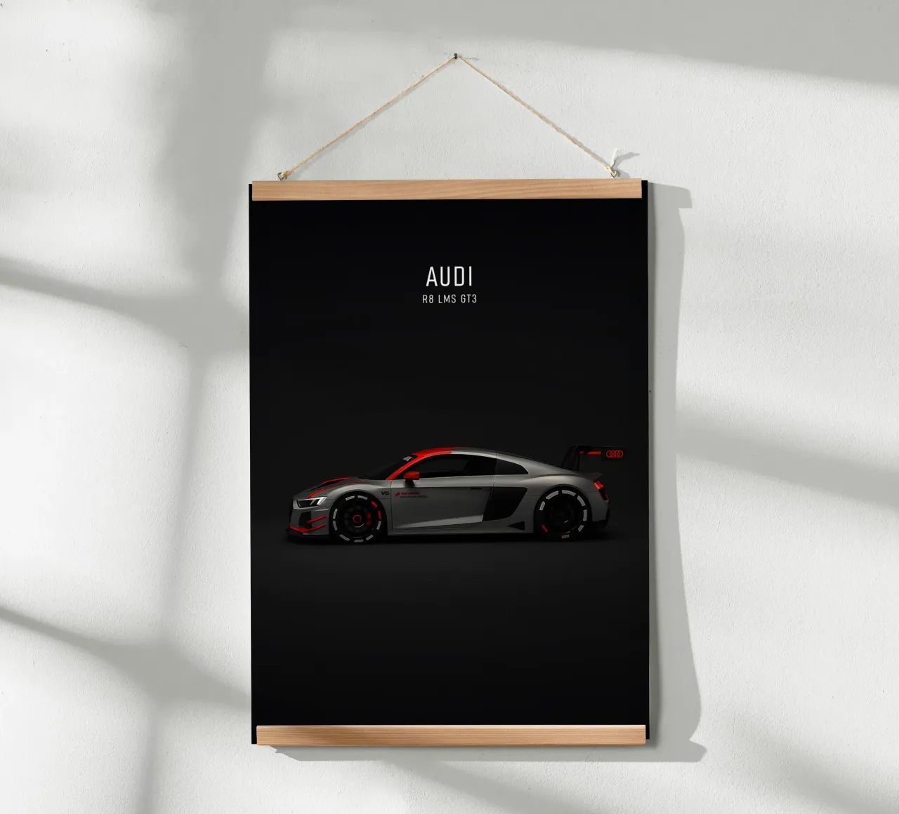 Audi R8 LMS GT3 poster con telaio in alluminio da AlexAuto